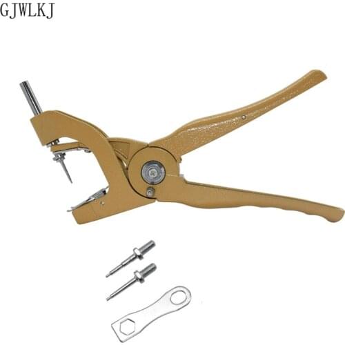 1pcs Ear Tag Pliers Livestock Animal Alloy Ateel Hydraulic Ear Tag Pliers Swine Cow Sheep Rabbit Identification Tool