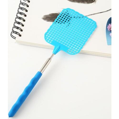 Hot Sale Inset Killer Stretch Indoor Outdoor Pest Control Soft Tough Handle Retractable Manual Rackets Fly Swatter