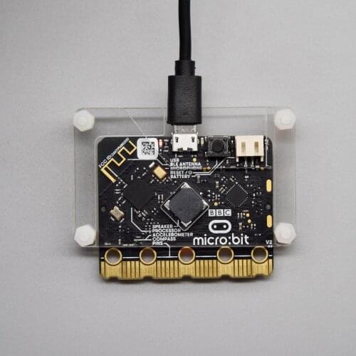 Hi-Q Keyestudio Micro Bit V2 Acrylic Case Protective Shell Clear Transparent Enclosure Use for Micro: Bit V2