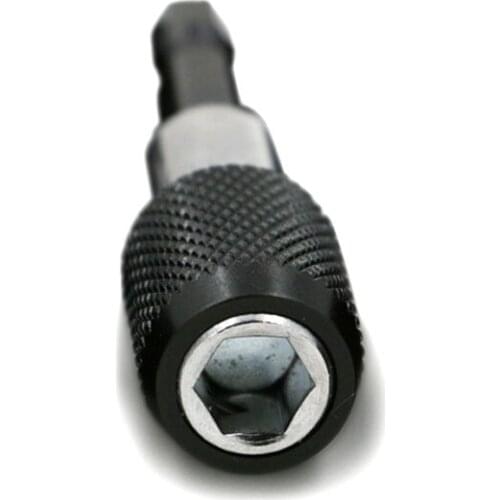 Hot Selling Black 1/4 Hex Shank 60mm Quick Release Magnetic Screwdriver Drill Bit Holder Extension Bars