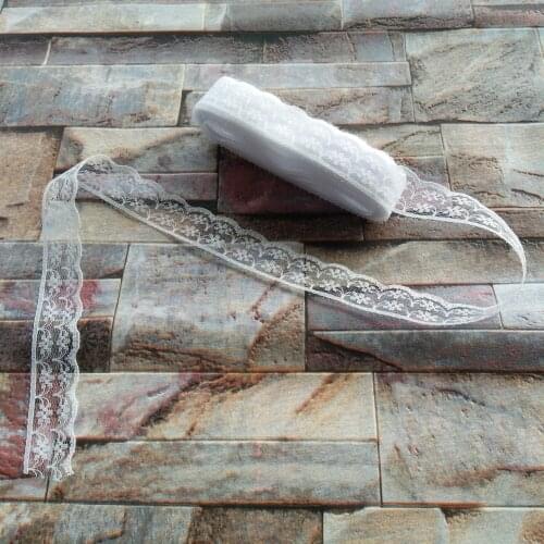 Hot! Sale beautiful 10 yards/22 mm wide White lace ribbon embroidery lace DIY jewelry decoration / clothing accessories