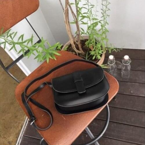 Fashion Solid Color PU Leather Women Crossbody Bag Korean Style Simple Ladies Shoulder Bag Casual Mini Messenger Bags