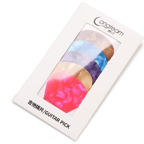 Guitar Pick Set 5-piece Celluloid Guitar Shrapnel Color Picks Musical Gift
