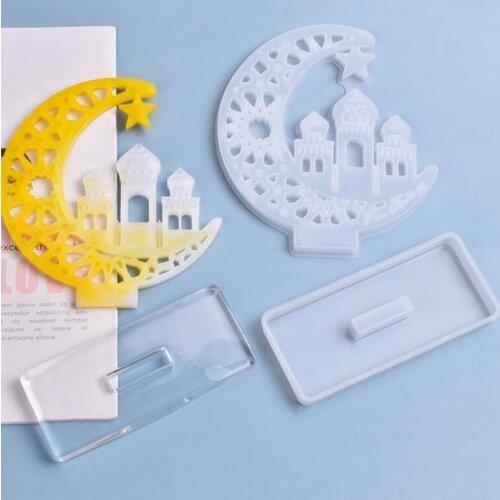 New Transparent Silicone Mold Resin Decoration Crafts DIY Castle, Ghost Exhibition Board Set Up Decoration Resin Mold Epoxy