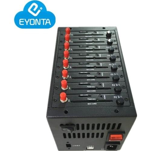 Wavecom Original Q2303 Factory 8 ports GSM Modem Pool for Bulk sms mms receiving sending Cheapest