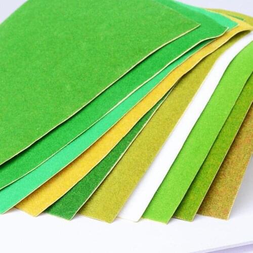 Landscape Grass Mat For Model Train Adhesive Paper Scenery Layout Lawn Diorama Accessories