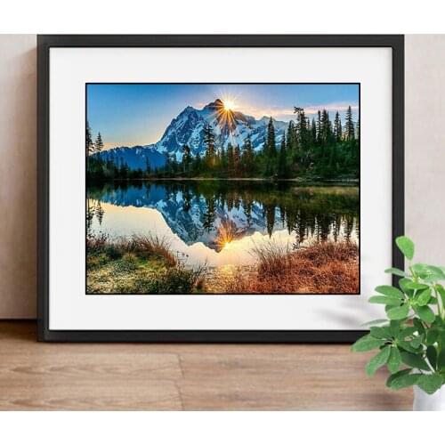 Full Square/Round Drill Diamond Embroidery Landscape Diamond Painting Mountain 3D Cross Stitch Decoration Home DIY