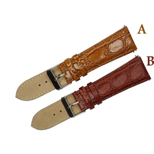 12mm 14mm 16mm 18mm 20mm 24mm Watch Band Croco Grain Watchband Genuine Leather Bands Strap For Hour Stainless Steel Buckle Woman