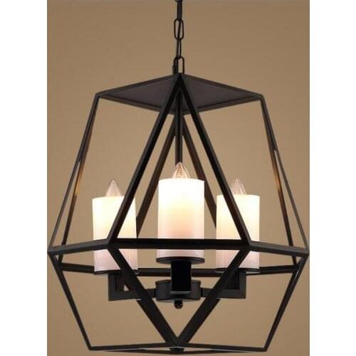 Modern restaurant iron Pendant Lights living room led lamps Retro candle Pendant lamps E14 led lustre lighting Pendant lamp