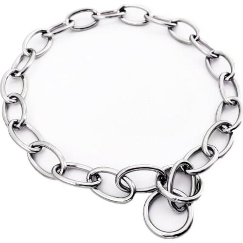 Heavy Metal Duty Solid Stainless Steel Dog Choke Chain Collar Pet Necklace for Pit Bull, Mastiff, Bulldog, Big Breeds