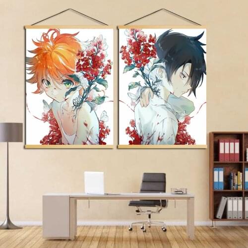 The Promised Neverland Anime Cartoon Quality Wall Art Home Decor Canvas Painting Decoration Hotel Bar Cafe Living Room Poster