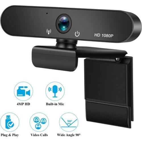 TO9 High Definition 1080P HD USB Camera Drive Free With Microphone Video Call Flexible Rotation Webcam For PC Laptop Desktop