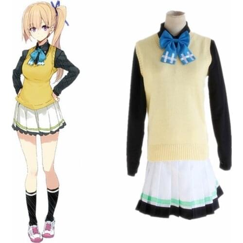 Unisex Anime Cos Myriad Colors Phantom World Kawakami Mai Cosplay Costumes Uniform Dress Set