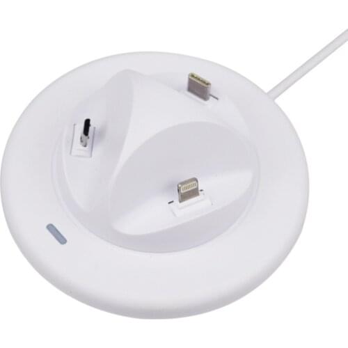 Facever Universal 3 in 1 Charging Station For iPad iPhone Samsung Xiaomi Huawei Oppo Lighting Mirco USB Type C Fast Charge Stand