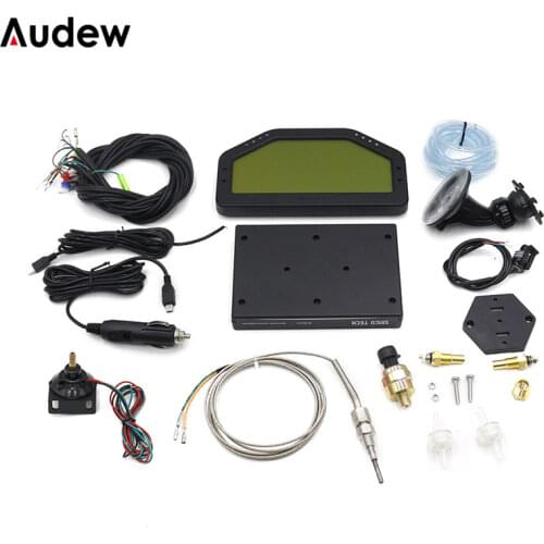 12V DPU Rally Gauge Digital Display LCD Screen Race Dash Universal Dashboard Sensor Kit bluetooth Connection 9000 Rpm DO904