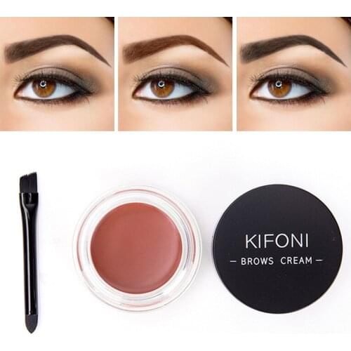 Waterproof tatto Eyebrow Cream Long Lasting Tint Makeup Brush Set Black Eyebrow Gel Enhancer Powder Dye Cosmetics No Fading
