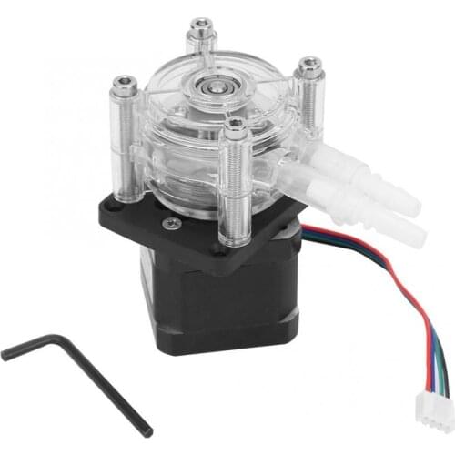 0-400ml/min 6-30V Large Flow Stepper Motor Peristaltic Pump 6.4mmX9.6mm Tube Vacuum For Aquarium Lab Analytical Water Pump