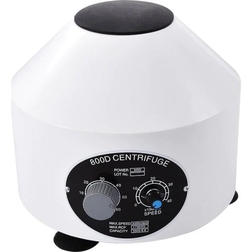 1pc New Arrival 800D Electric Centrifuge Medical Lab Centrifuge Laboratory Centrifuge 110V/220V 4000rpm With 6 *20ml
