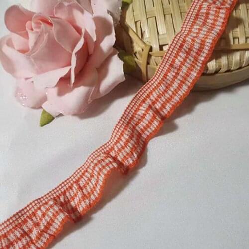 1Yards Best Selling Applique Cotton Lace Elastic Ribbon 1.5cm 2cm Cheap Lace Fabric Guipure Embroidery Laces Sewing dentelle B01