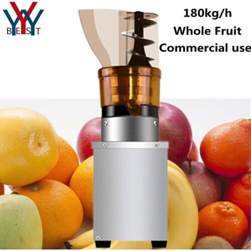180kg/h Commercial industrial screw Juicer Large diameter Caliber Mouth Cold Press Extractor whole Apple Juicing Machine
