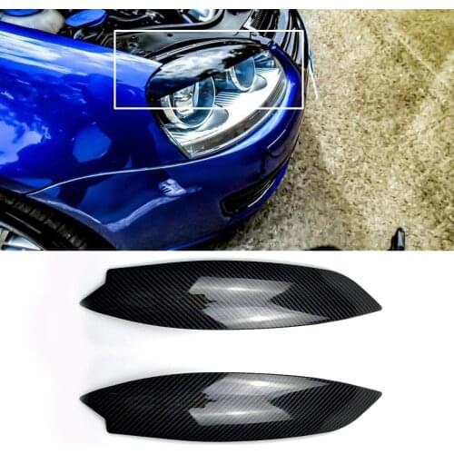 2PCS ABS Headlights Eyebrow Eyelids Trim Cover For Volkswagen VW GOLF MK5 GTI R 2005 2006 2007 Car Styling