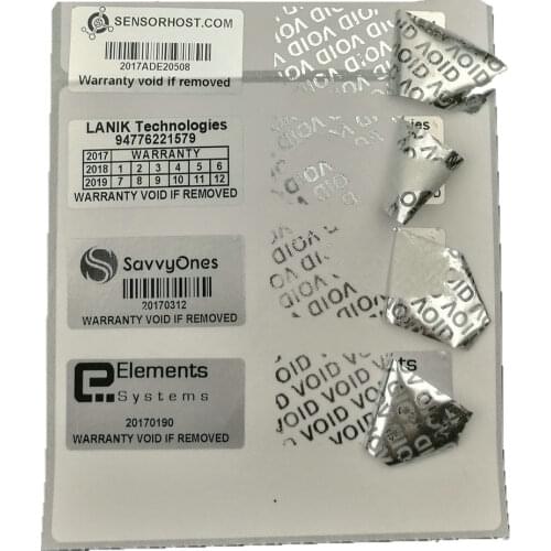 500pcs Custom Print Tamper Proof Evidence Security Label Sticker With Serial Number Can Do French Russian Spanish Many Language