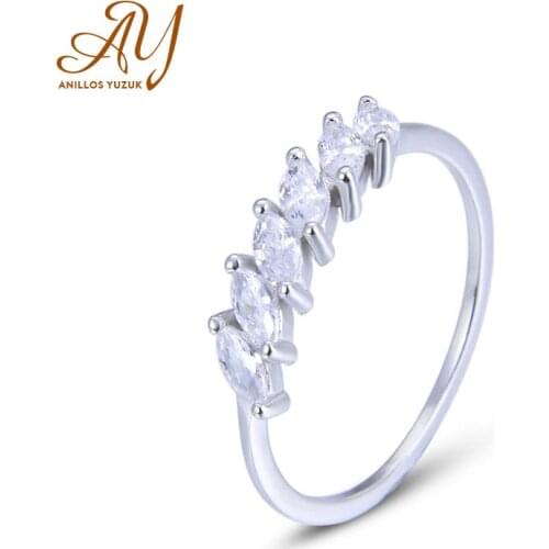 Anillos Yuzuk Newest Pure 925 Silver Whitle Pink Purple Rings Elegant Cubic Zircon Rings Wedding Bands Engagement Fine Jewelry