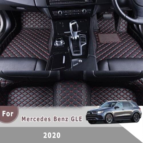 RHD Carpets For Mercedes Benz GLE 2020 (5 Seats) Car Floor Mats Auto Interior Accessories Foot Pedals Automobiles Custom Covers