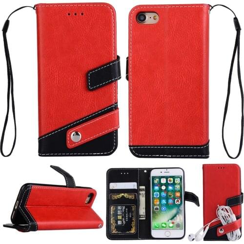 For iPhone X XR XS 11 Pro Max Case Wallet Leather Case Phone Bag For iPhone 8 7 6 6s Plus Red Black Flip Cover Capa 5 5S SE Case