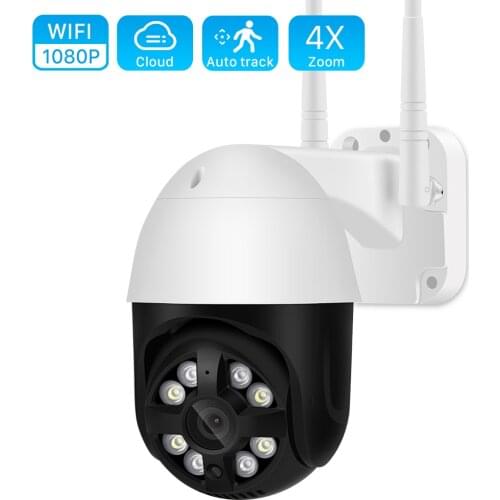 3MP Wifi PTZ Camera Outdoor 2MP 4X Digital Zoom Auto Tracking Wifi Camera Outdoor 1080P 30M Color Night Vision IP Camera YCC365