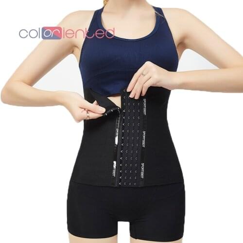 COLORIENTED 8 Steel Bones Waist Trainer Shapewear Slimming Belt Waist Cinchers Body Shaper Girdle Workout Tummy Control Corset