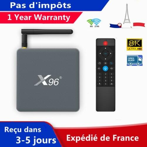 Hot Iptv Box X96 X6 Android Tv Box Quad Core A55 4G 32G 64G Android11 M3u Media Player Set Top Smart Iptv Shippment From France