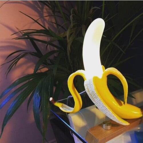 Nordic Minimalist creativity Glass Led Banana Table Lamps Modern Bedroom Bedside desk lamp for Bar Foyer Kitchen Living Room