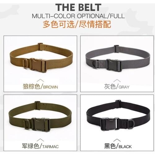 Utility Tactical Belt Buckle Strap Mens Waist Support Adjustable Waistband Army Military Training Outdoor Sports Combat Belts