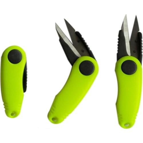Fold Scissor Shrimp-Type Stainless Steel Fish Use Scissor Fishing Line Cut Clipper Multi-Purpose Fishing Tackle Colors Available