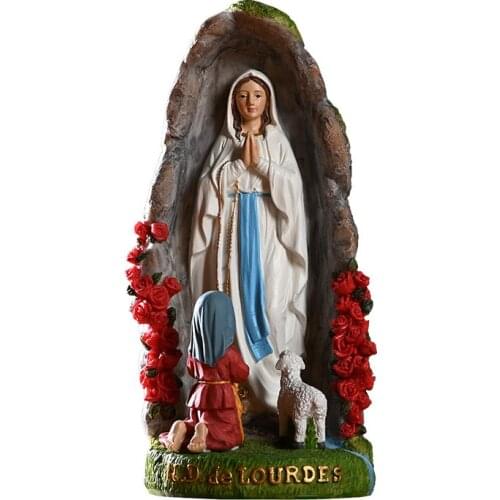 Resin Nun statues home decor Catholic figurines living room decoration salon Religious church resin ornaments sculpture gift