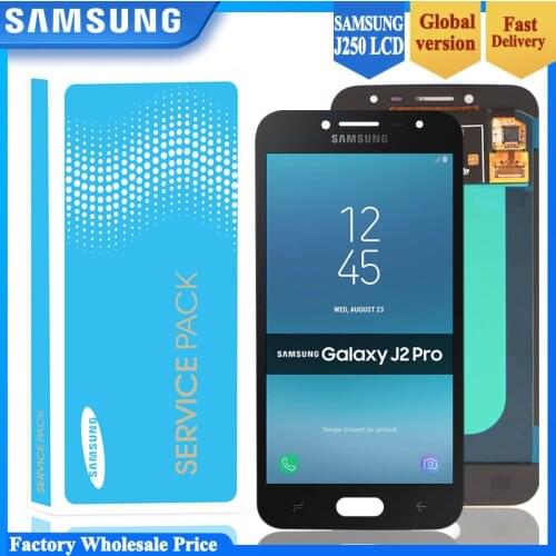 SUPER AMOLED For Samsung Galaxy J2 pro 2018 J250 J250F LCD Display and touch screen digitizer assembly adjust brightness