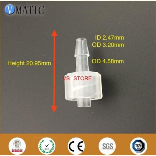 High Quality Pack Of 10 X 1/8 Inch Barb Male Luer Lock Tapered Fitting (Polyprop) Luer Lock Tapered Connector