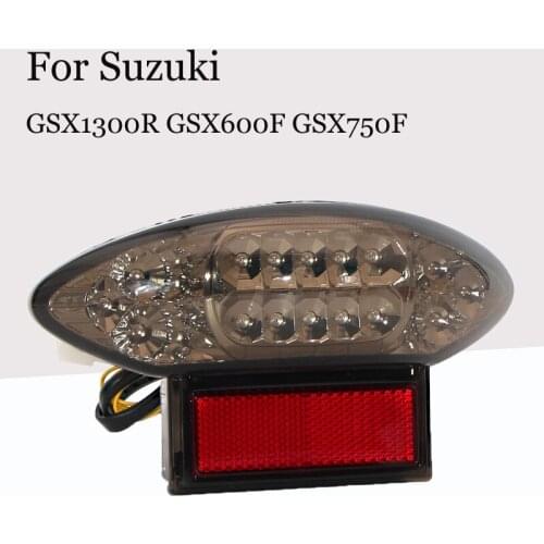 For Suzuki Hayabusa GSX1300R Katana GSX600F GSX750F Tail Light Brake Turn Signal Integrated LED Motorcycle Accessories