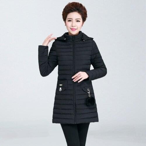 Woman 2021 Winter Jacket Women Hooded Parkas Cotton Padded Jacket Female Thicken Warm Coat Jaqueta Feminina Inverno X698