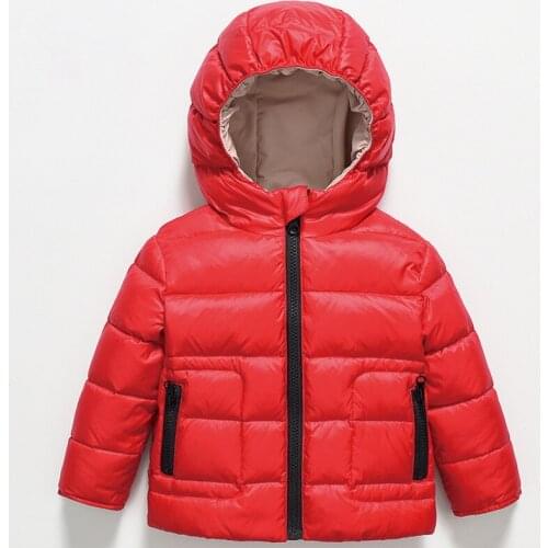 Winter2020Leisure Childrens Clothing Down Jacket Thick Warm Boys and Girls Jacket Short Boys and Girls Baby Jacket Down Jacket