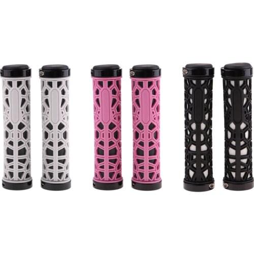 1 Pair Anti-skid Bike Handlebar Grips Bar End Cycling Equipment for Chair Mountain Road Urban Foldable Bike MTB BMX