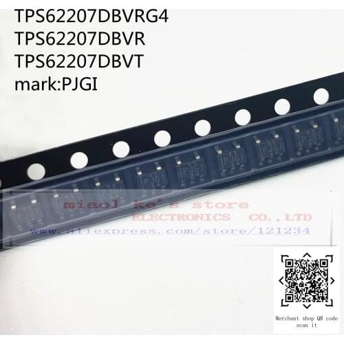 [10pcs] TPS62207DBVRG4 TPS62207DBVR TPS62207DBVT mark:PJGI - 1.2-V Output, 300-mA, 95% Efficient Step-Down Converter in SOT-23-5