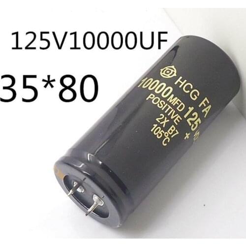 125V 10000uF Aluminum Electrolytic Capacitor Can Replace 100V 120V Audio 35x80mm-M35 V7M9