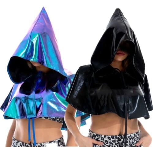 7 Colors New Unisex Halloween Cloak Fashion Laser Reapers Cosplay Witch Wicca Vampire Cape Halloween Costume