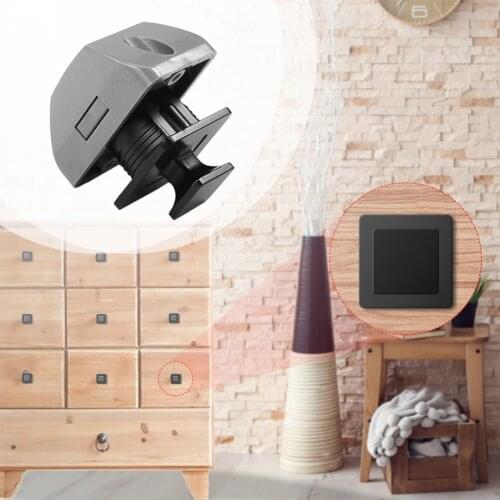 Camper Car Push Lock RV Caravan Boat Motor Home Cabinet Drawer Latch Button Locks For Furniture Hardware Button Lock Accessories