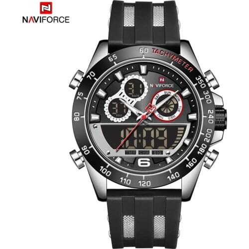 NAVIFORCE Luxury Brand Big Dial Watch For Men Waterproof Military Quartz Wrist Watch Male Sports Chronograph Clock Watches 2021