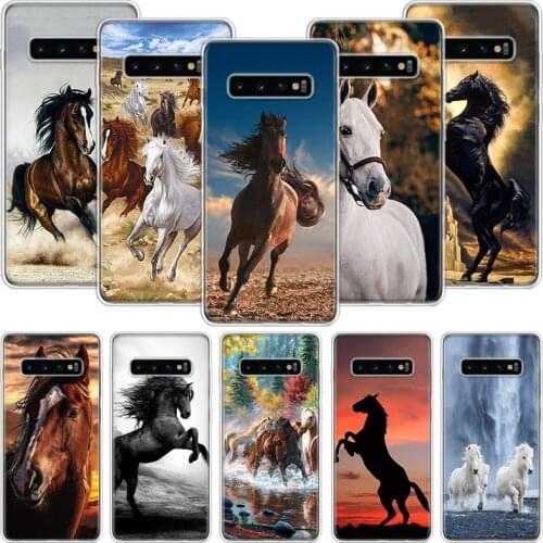 Horse Great Beauty Galloping Phone Case For Samsung Galaxy A51 A71 A70 A50 A40 A30 A20E A10 A01 A21 A41 A20S A6 A7 A8 A9 Coque C