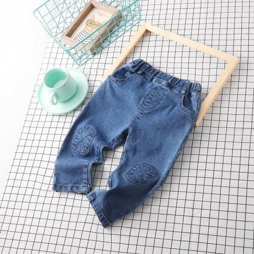 Kids Pants 1 2 3 4 5 Y Baby Boys Casual Jeans Pants Spring Autumn Childrens Korean Solid Denim Trousers Boys High Quality Jeans