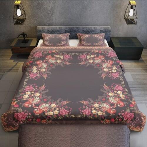 Home Textiles Noedic Retro Bedding Sets for Adult Bohemia Style Duvet Cover Queen Size Bedroom Bedspread Home Bed Cover 135
